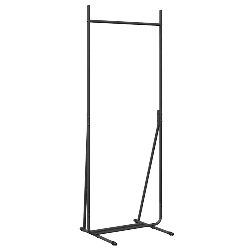 Wieszak na Ubrania Czarny 62 x 48 x 158 cm Stal