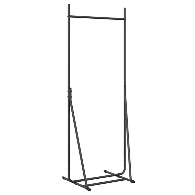 Wieszak na Ubrania Czarny 62 x 48 x 158 cm Stal