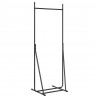 Wieszak na Ubrania Czarny 62 x 48 x 158 cm Stal