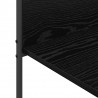 Wieszak na Ubrania z półką Czarny 120 x 44 x 160 cm