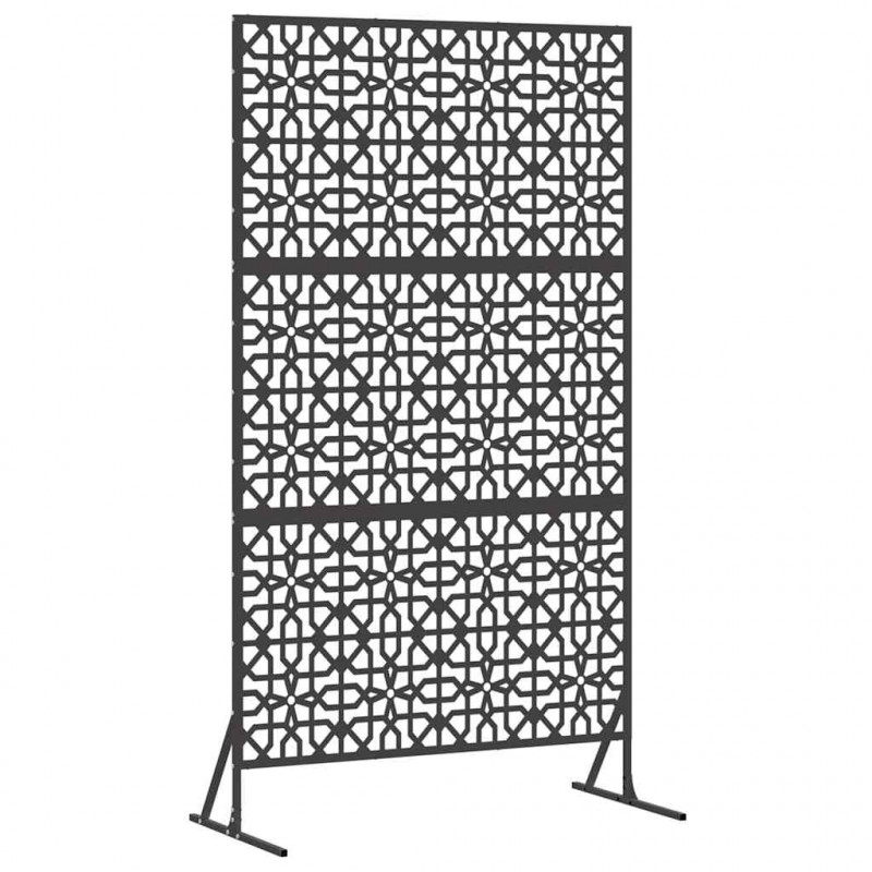 Ekran prywatności Czarny 100 x 50 x 180 cm Stal