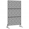Ekran prywatności Czarny 100 x 50 x 180 cm Stal
