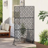 Ekran prywatności Czarny 100 x 50 x 180 cm Stal