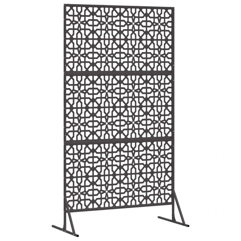 Ekran prywatności Czarny 100 x 50 x 180 cm Stal