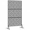 Ekran prywatności Czarny 100 x 50 x 180 cm Stal