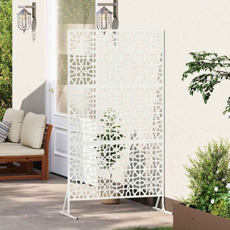 Ekran prywatności Biały 100 x 50 x 180 cm Stal