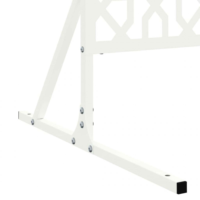 Ekran prywatności Biały 100 x 50 x 180 cm Stal