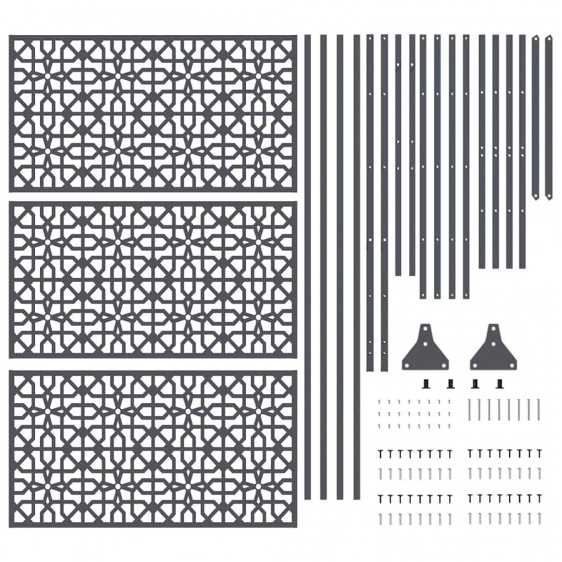 Ekran prywatności Antracyt 100 x 50 x 180 cm Stal