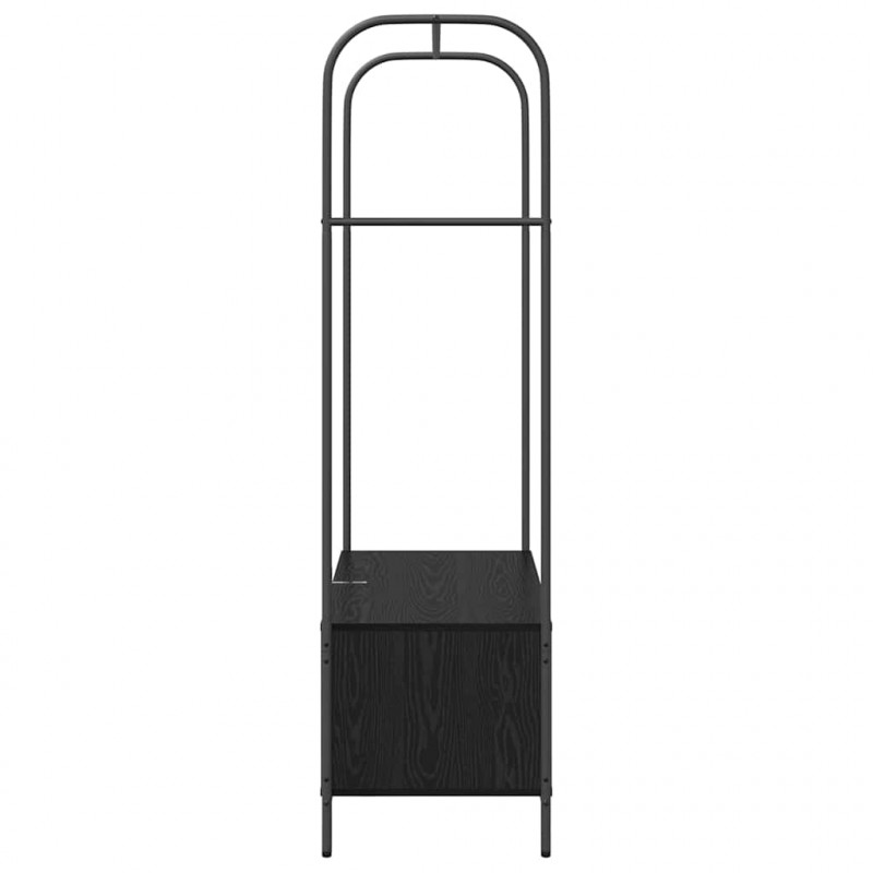 Wieszak na Ubrania z przechowywaniem Czarny 100 x 44 x 160 cm