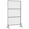Ekran prywatności Szary 100 x 50 x 180 cm Stal