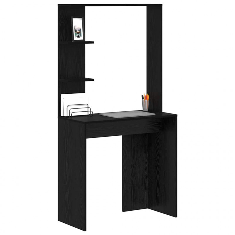 Biurko Czarny Dąb 78,5 x 37 x 154,5 cm Materiał drewnopochodny