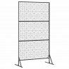 Ekran prywatności Szary 100 x 50 x 180 cm Stal