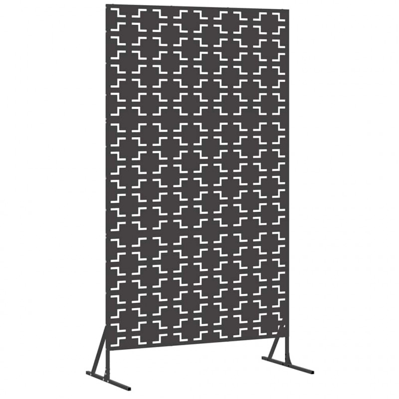 Ekran prywatności Czarny 100 x 50 x 180 cm Stal