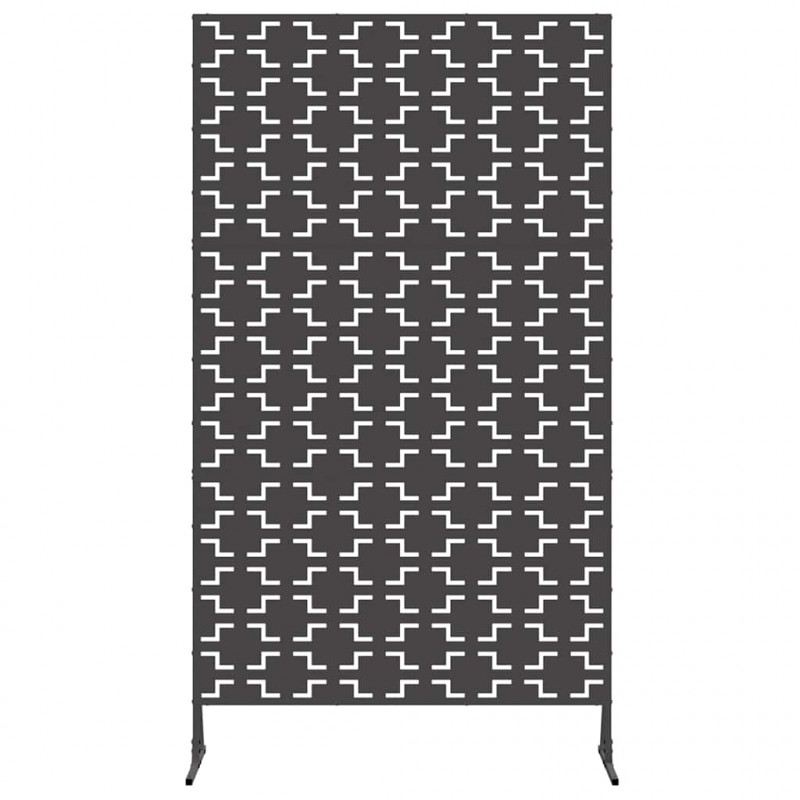 Ekran prywatności Czarny 100 x 50 x 180 cm Stal