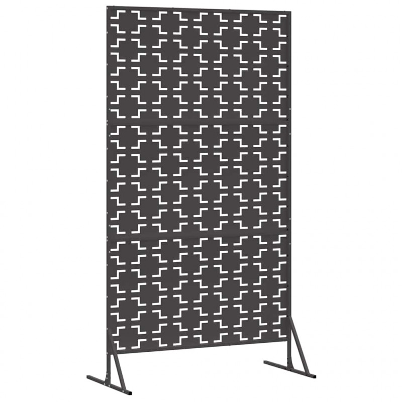 Ekran prywatności Czarny 100 x 50 x 180 cm Stal