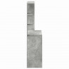 Biurko z półką Betonowy szary 78,5 x 37 x 154,5 cm