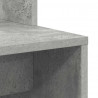 Biurko z półką Betonowy szary 78,5 x 37 x 154,5 cm