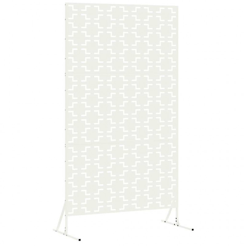 Ekran prywatności Biały 100 x 50 x 180 cm Stal
