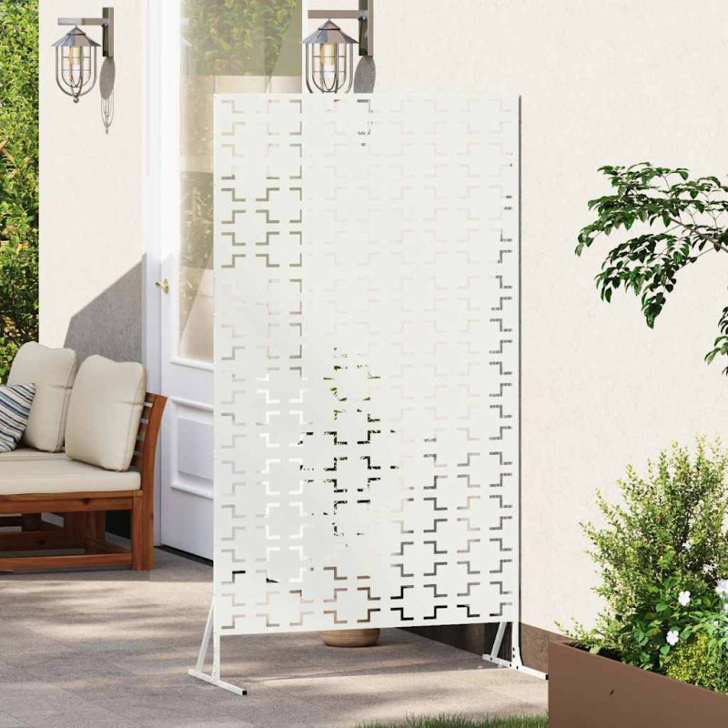 Ekran prywatności Biały 100 x 50 x 180 cm Stal