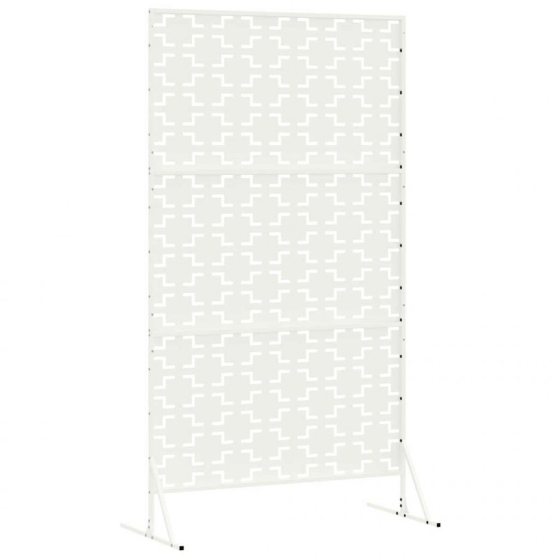 Ekran prywatności Biały 100 x 50 x 180 cm Stal