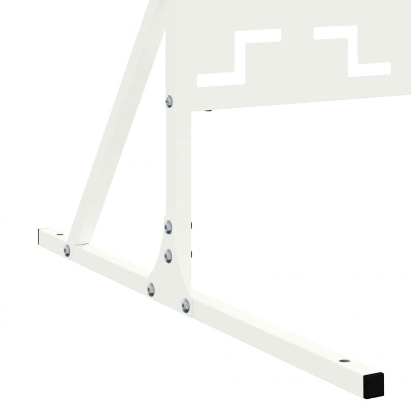 Ekran prywatności Biały 100 x 50 x 180 cm Stal