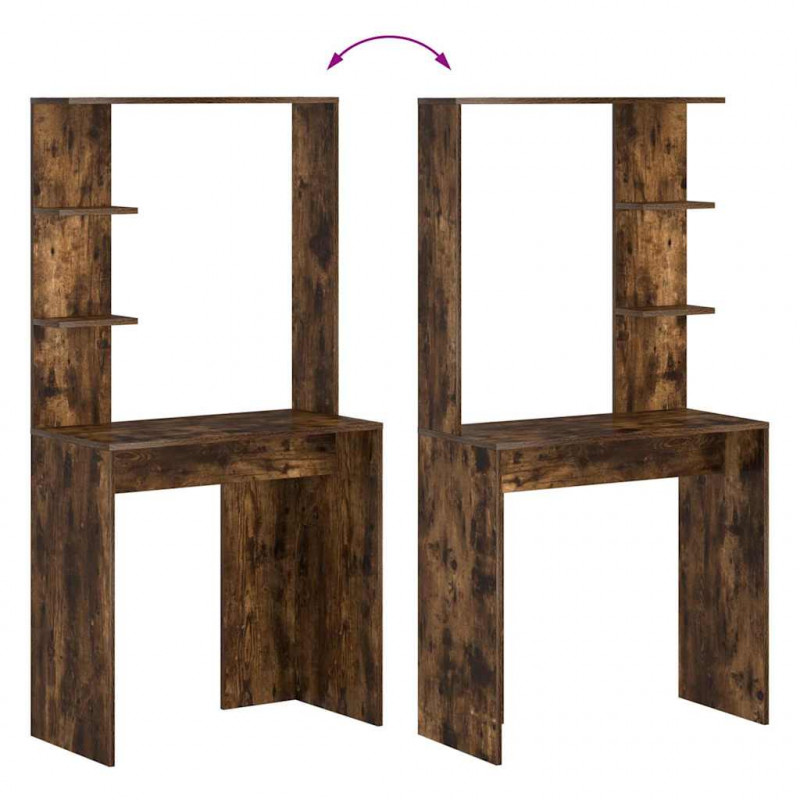Biurko Dąb wędzony 78,5 x 37 x 154,5 cm Materiał drewnopochodny
