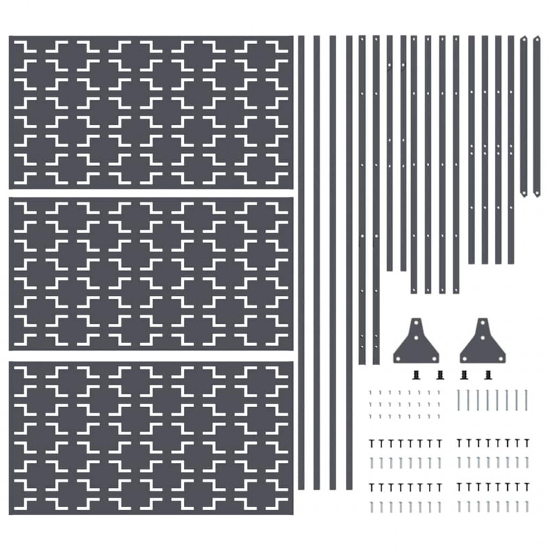 Ekran prywatności Antracyt 100 x 50 x 180 cm Stal