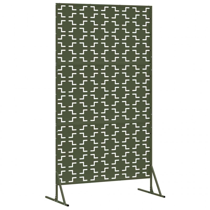 Ekran prywatności Oliwkowy 100 x 50 x 180 cm Stal