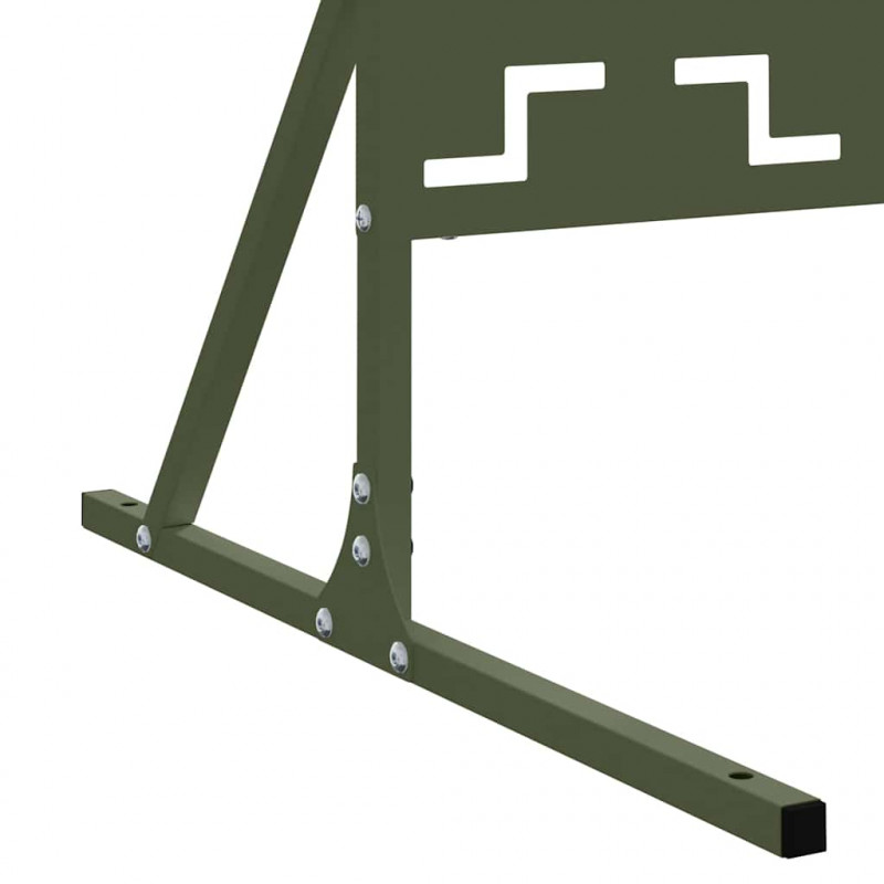 Ekran prywatności Oliwkowy 100 x 50 x 180 cm Stal