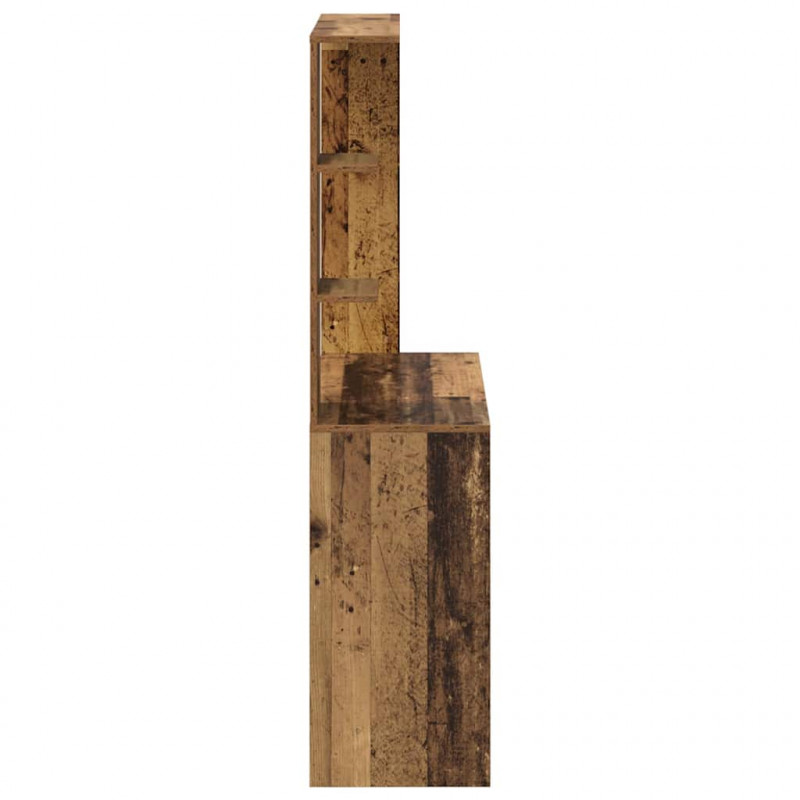 Biurko z półką Stare drewno 78,5 x 37 x 154,5 cm