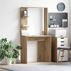 Biurko z półką Dąb rzemieślniczy 78,5 x 37 x 154,5 cm