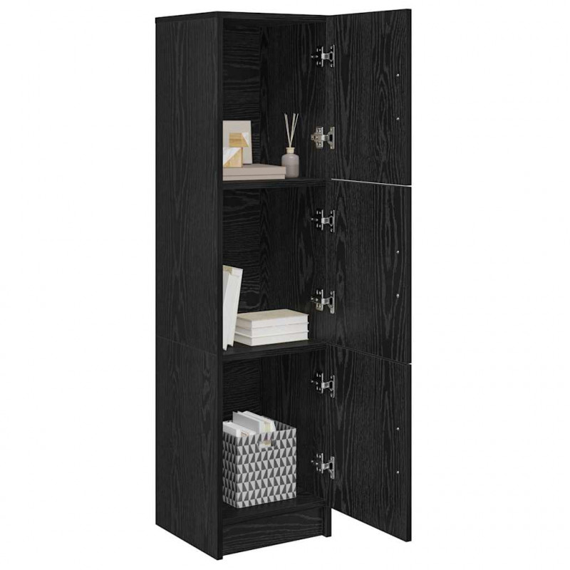 Highboard Czarny Dąb 31.5 x 32 x 122.5 cm