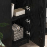 Highboard Czarny Dąb 31.5 x 32 x 122.5 cm