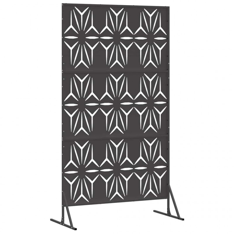 Ekran prywatności Czarny 100 x 50 x 180 cm Stal
