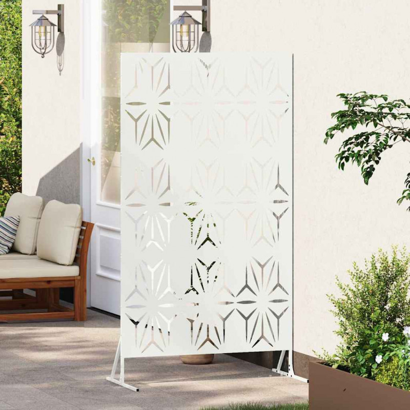 Ekran prywatności Biały 100 x 50 x 180 cm Stal