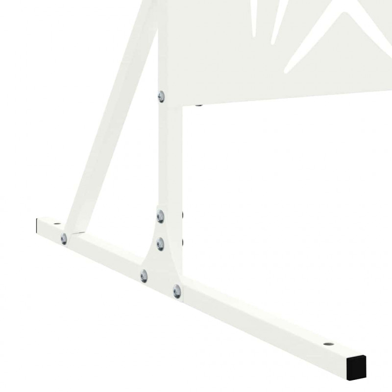 Ekran prywatności Biały 100 x 50 x 180 cm Stal