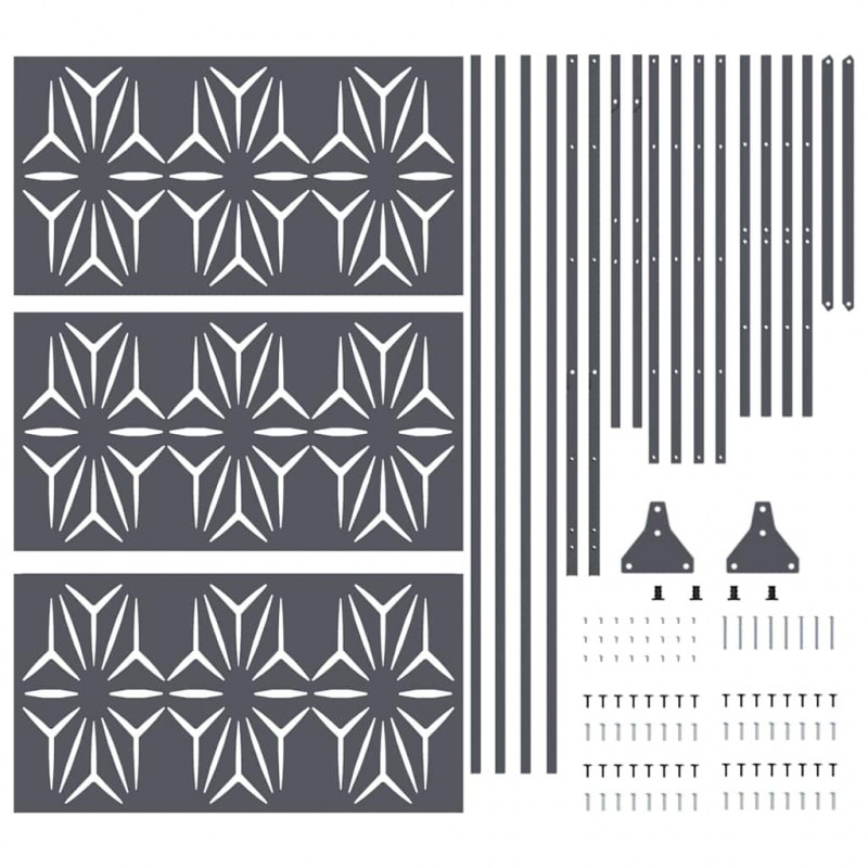 Ekran prywatności Antracyt 100 x 50 x 180 cm Stal