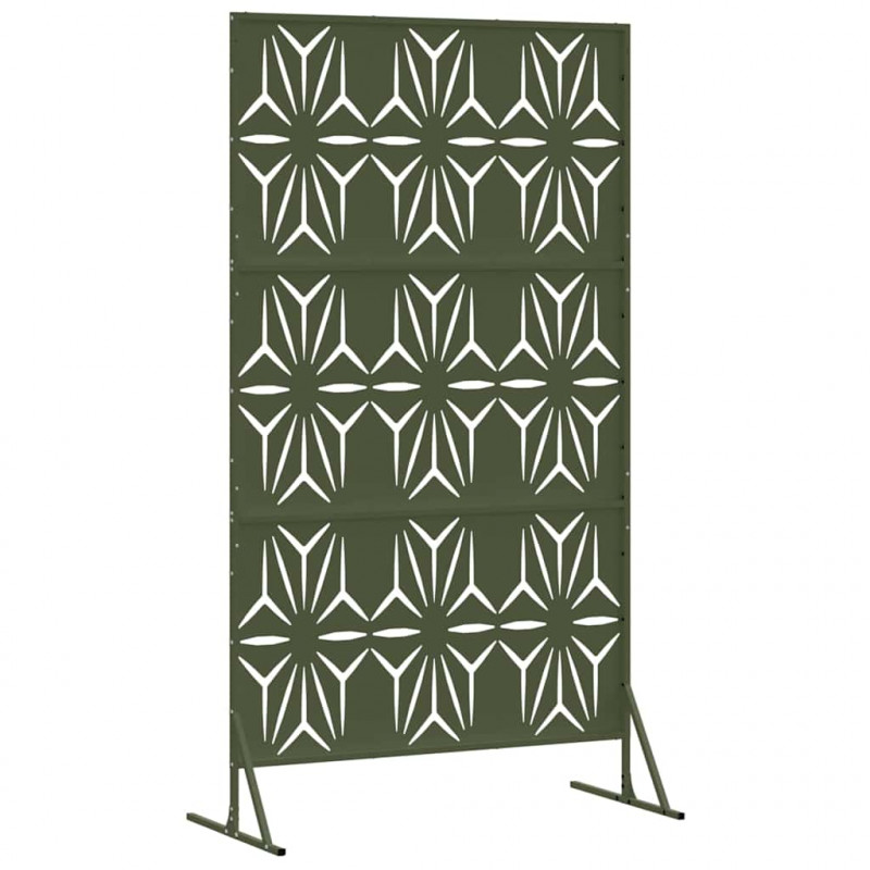 Ekran prywatności Oliwkowy 100 x 50 x 180 cm Stal