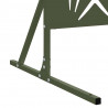 Ekran prywatności Oliwkowy 100 x 50 x 180 cm Stal