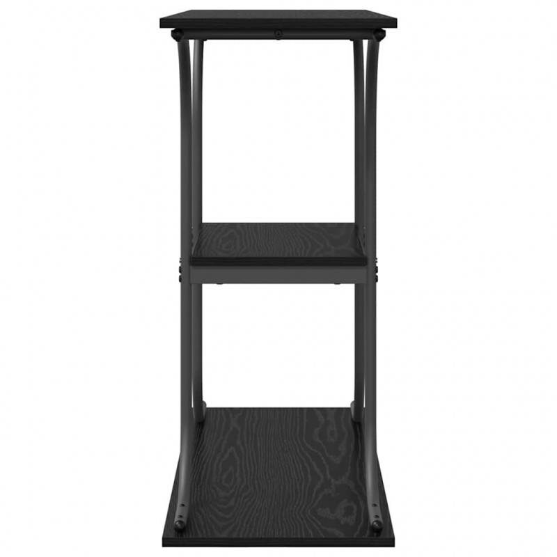 Konsola Czarny Dąb 101 x 35 x 80,5 cm Materiał drewnopochodny