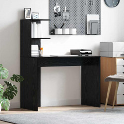 Biurko Czarny Dąb 102 x 50 x 124 cm Materiał drewnopochodny