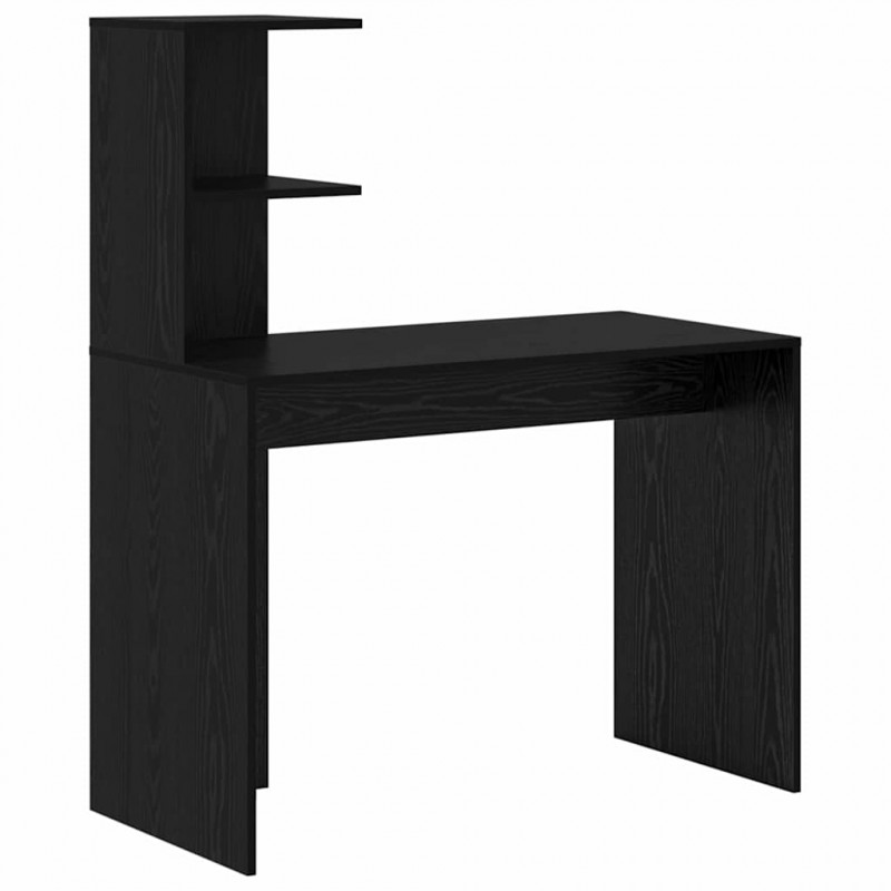 Biurko Czarny Dąb 102 x 50 x 124 cm Materiał drewnopochodny