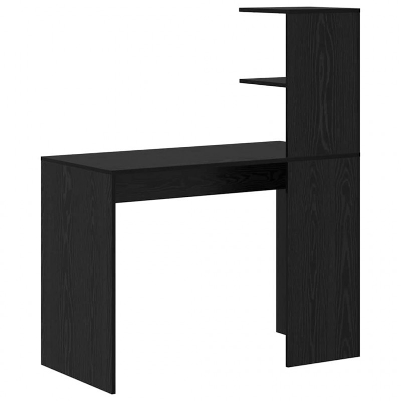 Biurko Czarny Dąb 102 x 50 x 124 cm Materiał drewnopochodny