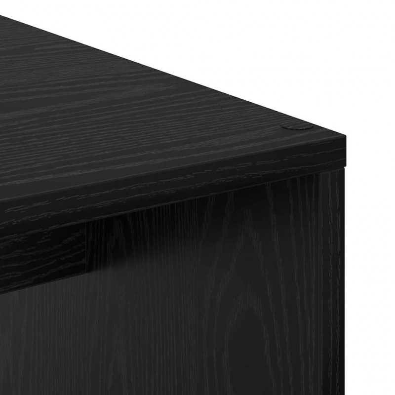 Biurko Czarny Dąb 102 x 50 x 124 cm Materiał drewnopochodny