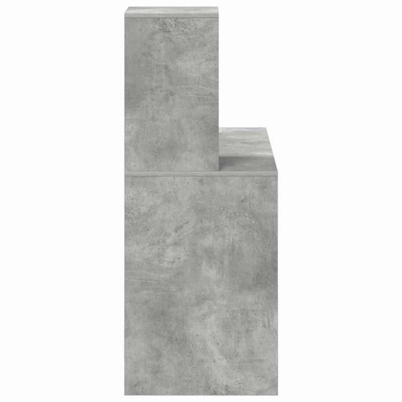 Biurko Betonowy szary 102 x 50 x 124 cm Materiał drewnopochodny