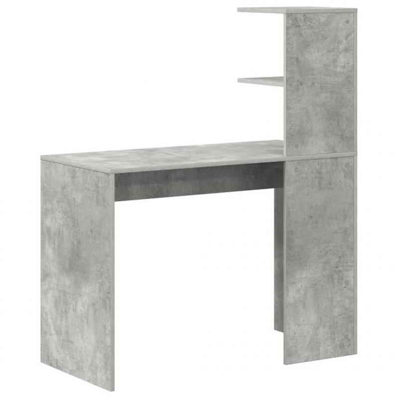 Biurko Betonowy szary 102 x 50 x 124 cm Materiał drewnopochodny