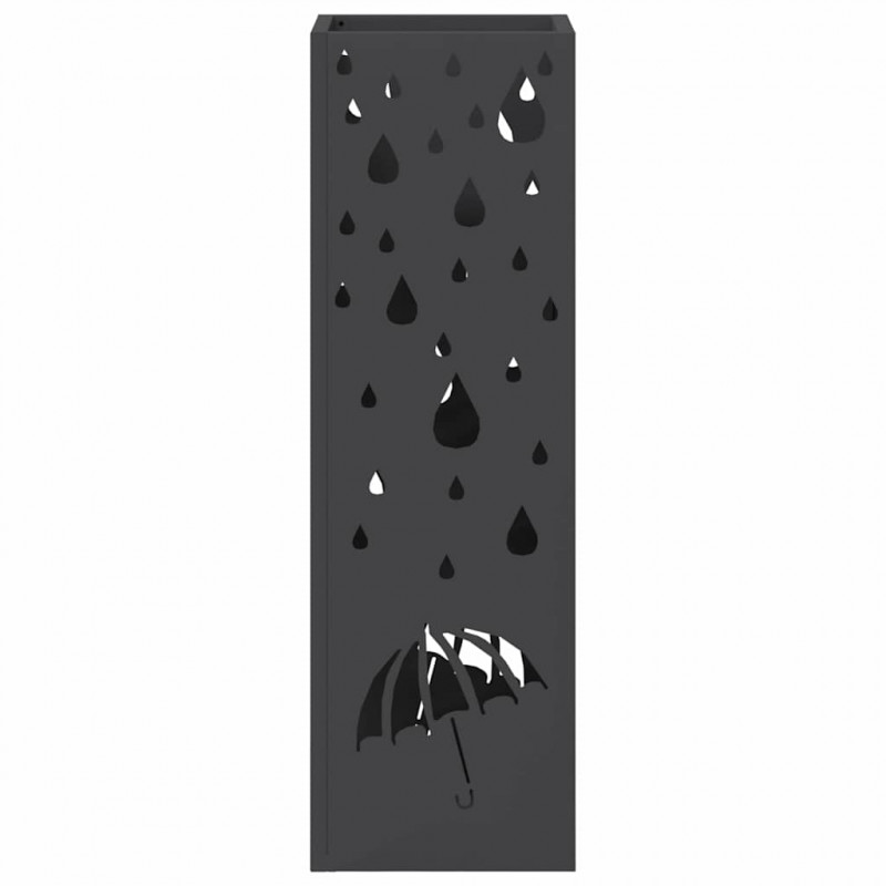Stojak na parasol Czarny 15,5 x 15,5 x 49 cm Metal