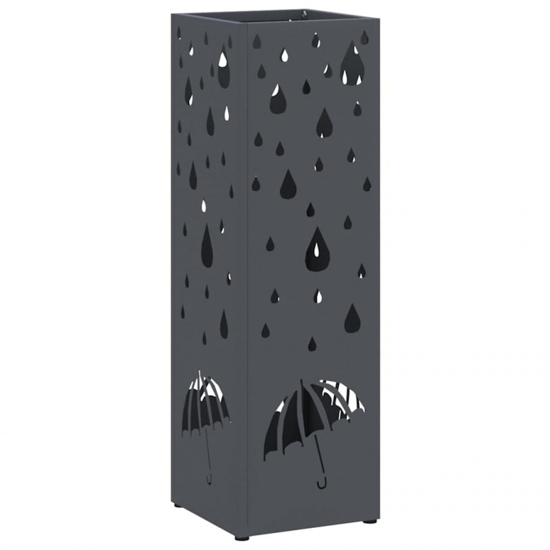 Stojak na parasol Antracyt 15,5 x 15,5 x 49 cm Metal