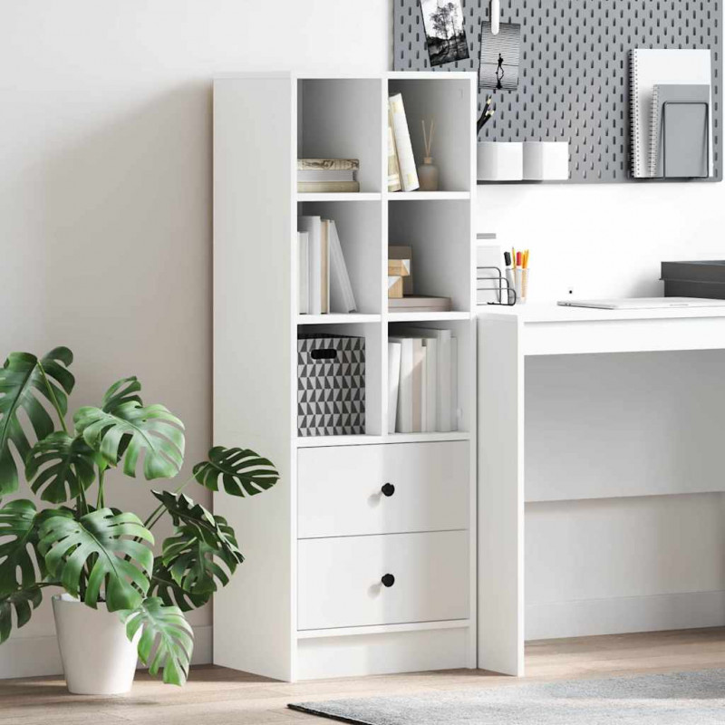 Highboard z szufladą Biały 45,5 x 34 x 127 cm