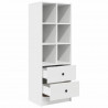 Highboard z szufladą Biały 45,5 x 34 x 127 cm